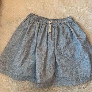 Hanna Andersson blue striped skirt